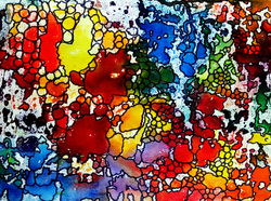 Steffens abstract painting - Shiny Pebbles