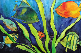 Steffens watercolor painting - Fish Series #5