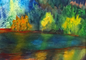 Steffens watercolor painting - Reflections
